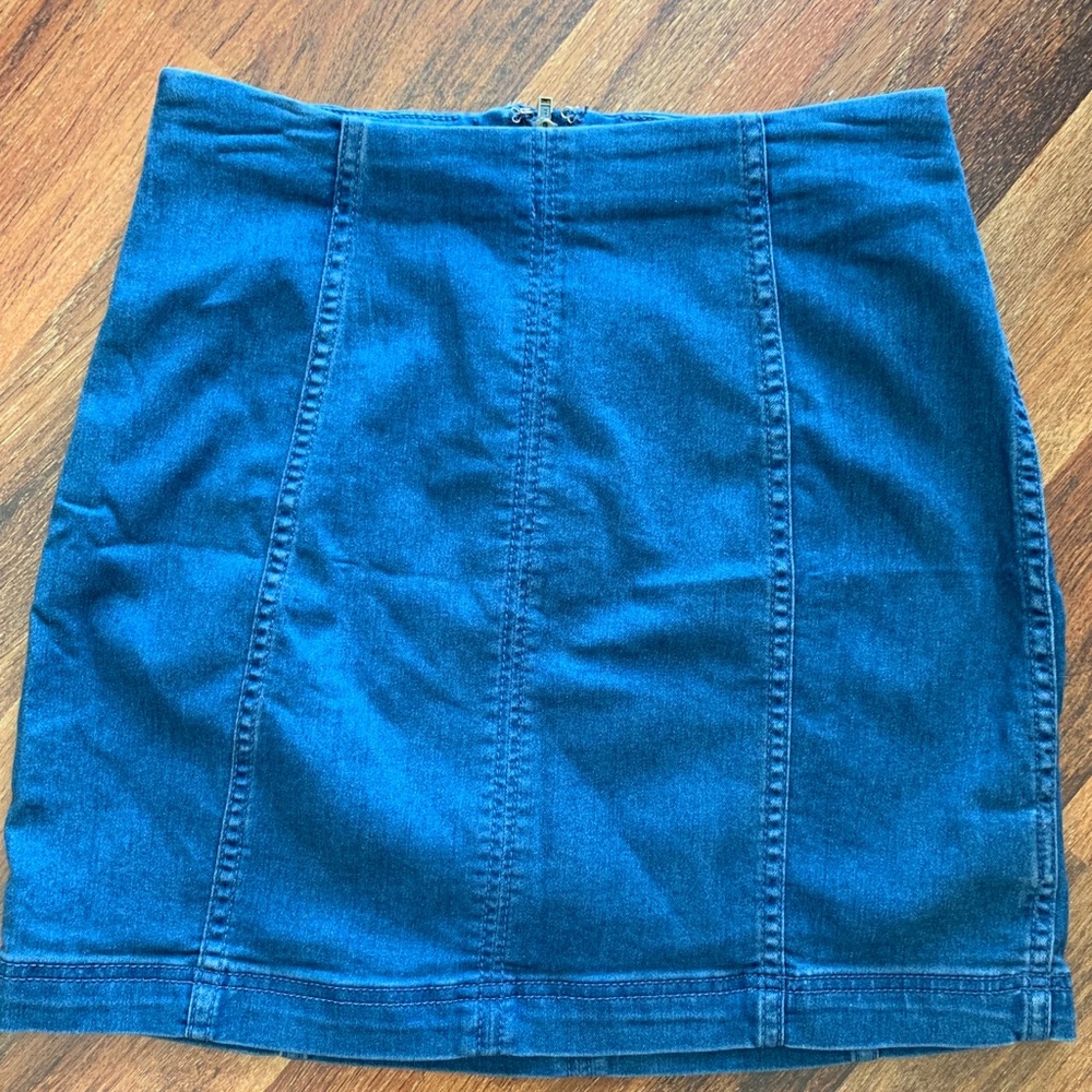 Free people denim skirt